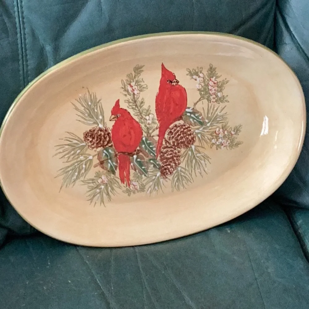 Vintage Avon Christmas Plate 1981 or  1983 EUC